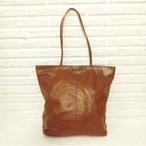 Latico Leather Nora Tote Shoulder Bag, Cognac Brown, Mint Condition